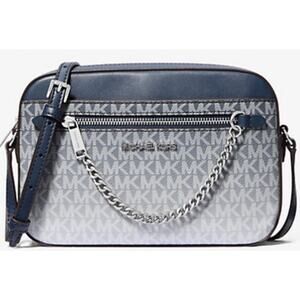 Jet Set Large Ombré Signature Logo Crossbody Body Blue